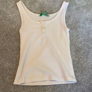 Women’s XS button tank top beige